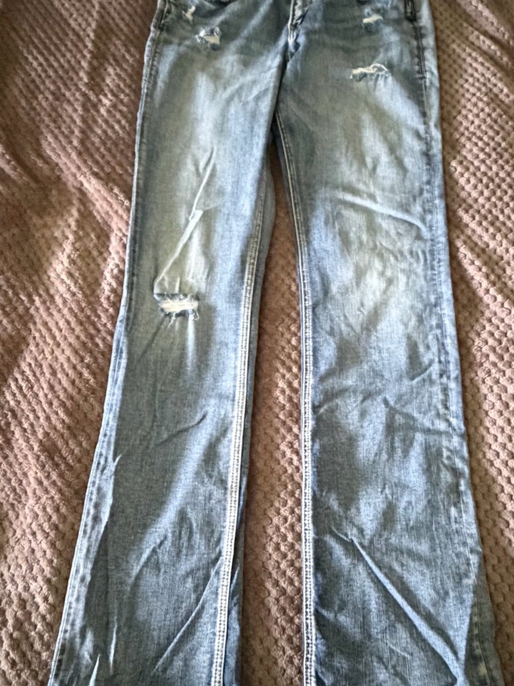 Silver Jeans  Avery Slim Boot Distressed Women's Jeans - Light Blue
